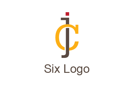 letter J intertwining with letter C