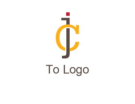 letter J intertwining with letter C