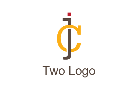 letter J intertwining with letter C