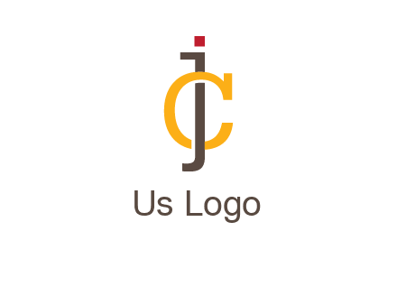 letter J intertwining with letter C