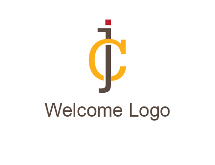 letter J intertwining with letter C