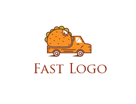 truck with taco behind it