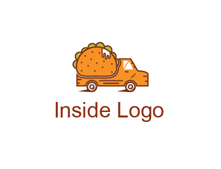 truck with taco behind it