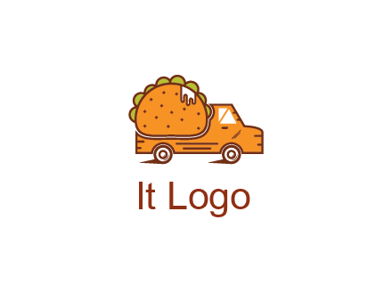 truck with taco behind it