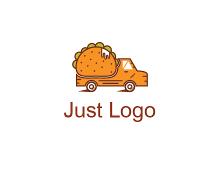 truck with taco behind it