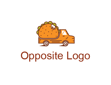 truck with taco behind it