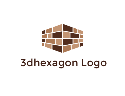3D brick patterned wall