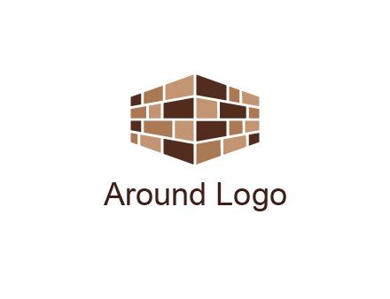 3D brick patterned wall