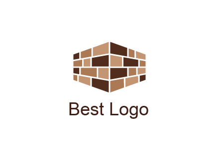 3D brick patterned wall