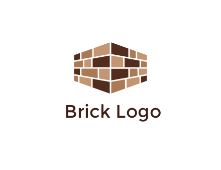 3D brick patterned wall