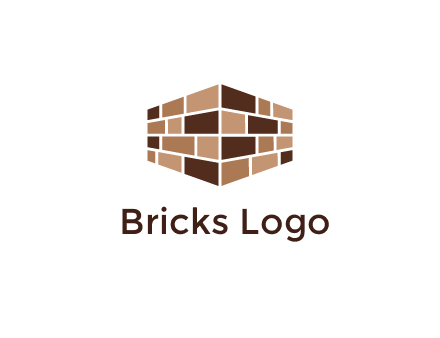 3D brick patterned wall