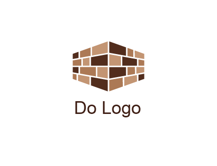 3D brick patterned wall