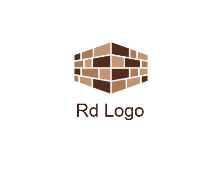 3D brick patterned wall