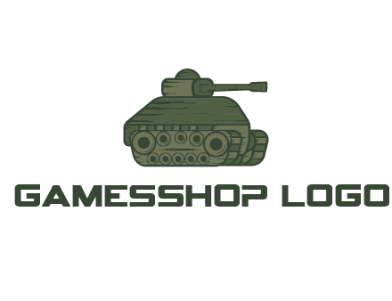 green military tank