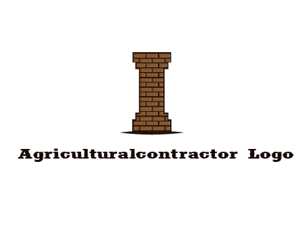 brick pattern pillar