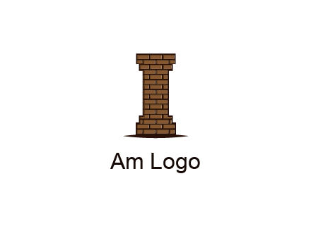 brick pattern pillar
