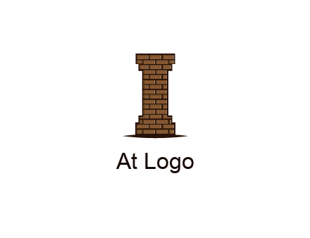 brick pattern pillar