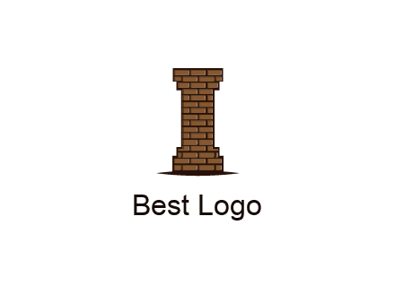 brick pattern pillar