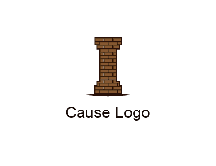 brick pattern pillar