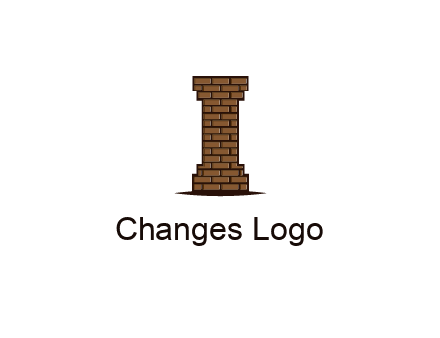 brick pattern pillar