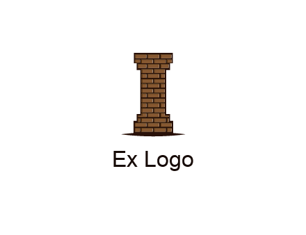 brick pattern pillar