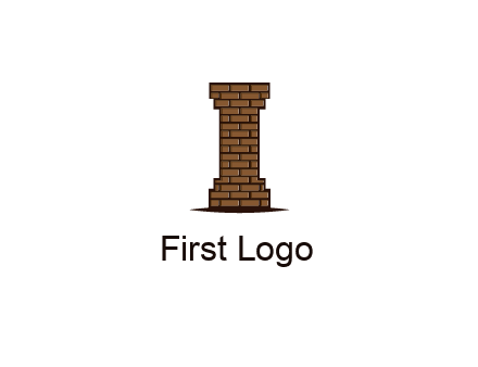 brick pattern pillar