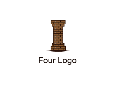 brick pattern pillar