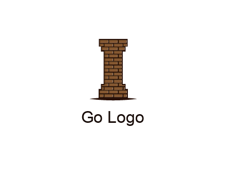 brick pattern pillar