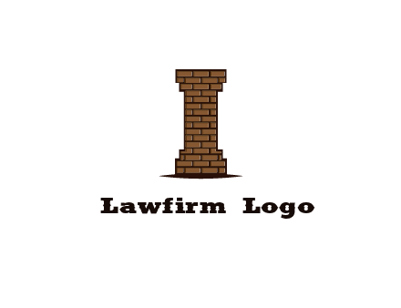 brick pattern pillar