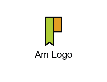 letter P forming tag