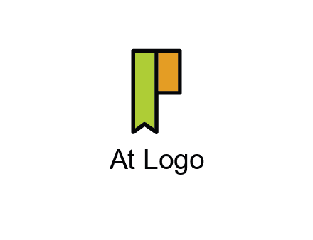 letter P forming tag