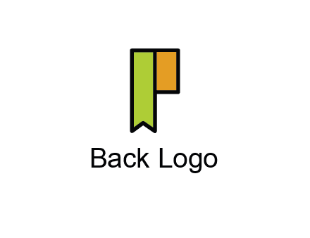 letter P forming tag
