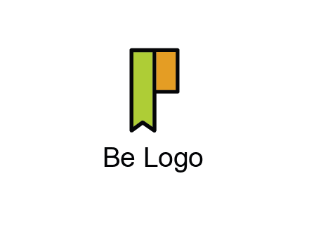 letter P forming tag
