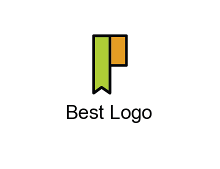 letter P forming tag