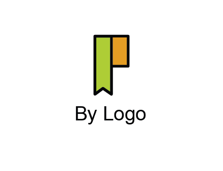 letter P forming tag