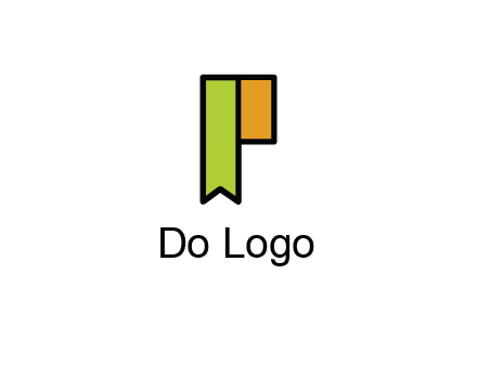letter P forming tag