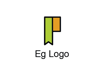 letter P forming tag