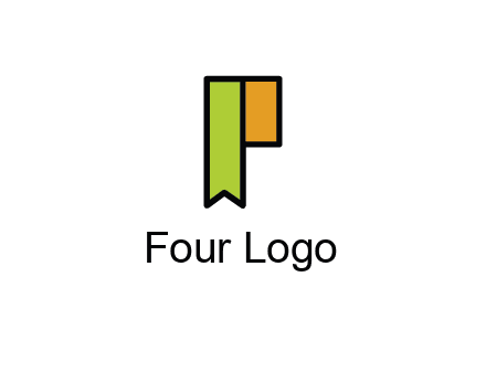 letter P forming tag