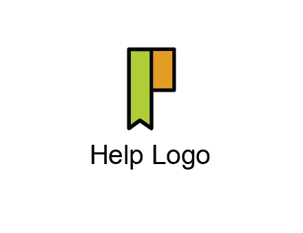 letter P forming tag