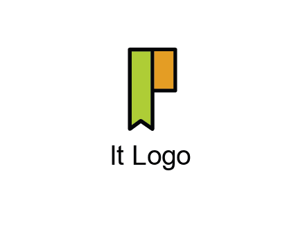 letter P forming tag