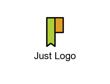 letter P forming tag