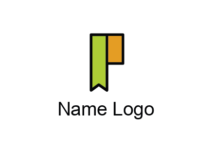 letter P forming tag