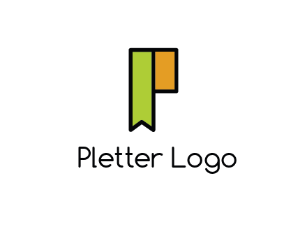 letter P forming tag