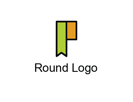 letter P forming tag