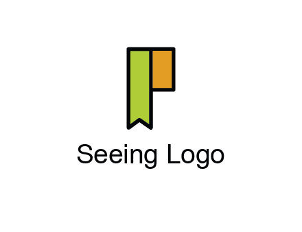 letter P forming tag