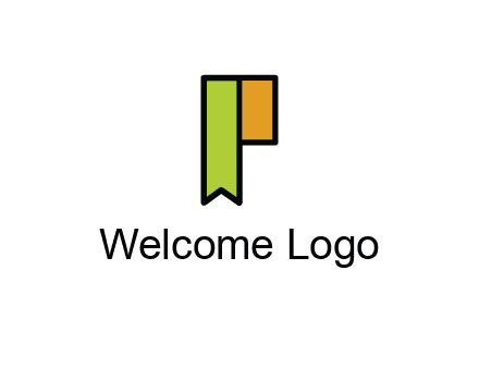 letter P forming tag