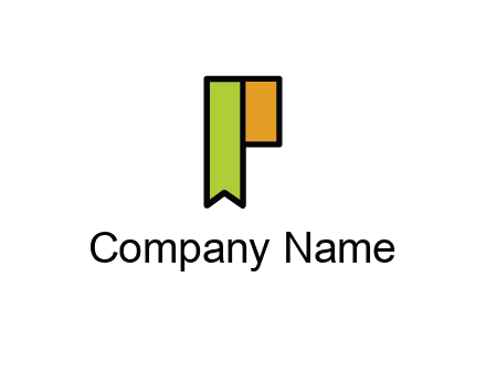 letter P forming tag