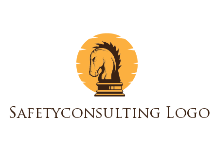 sun behind horse knight