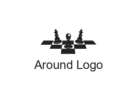 chess board with chess pieces