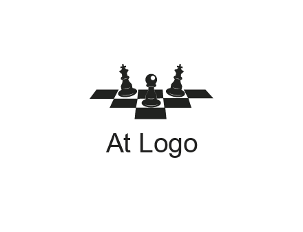 chess board with chess pieces